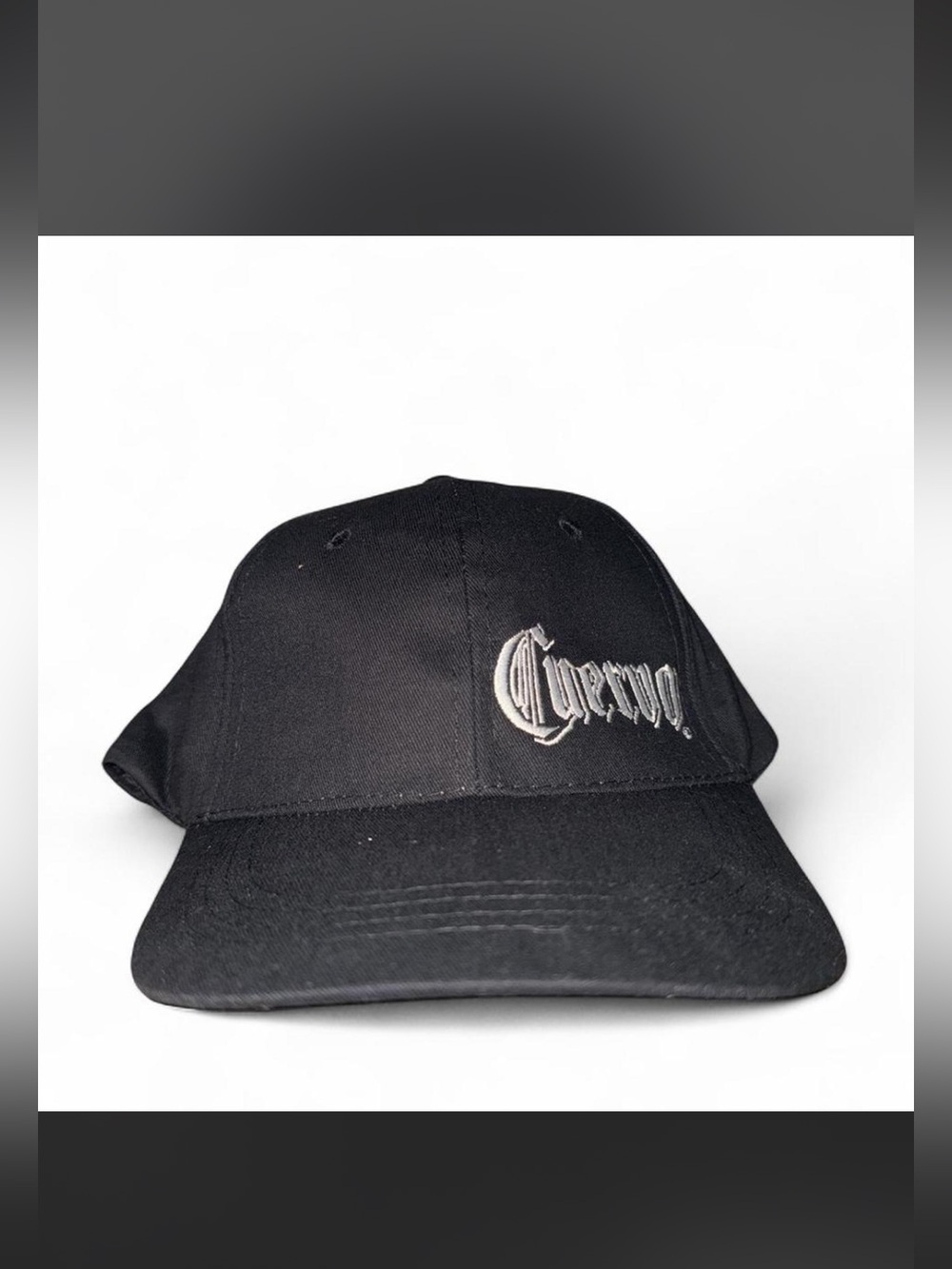 Cuervo Black Embroidered Baseball Cap - Men